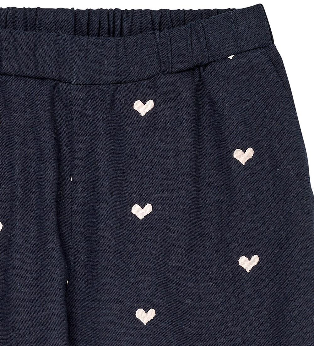 Copenhagen Colors Trousers - Navy w. Hearts