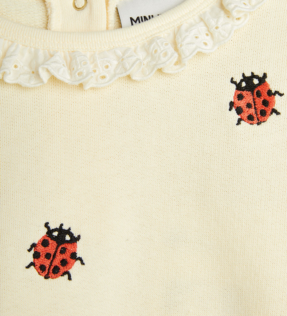 Mini Rodini Sweatshirt - Ladybugs - Off White