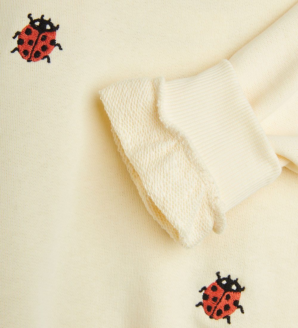 Mini Rodini Sweatshirt - Ladybugs - Off White