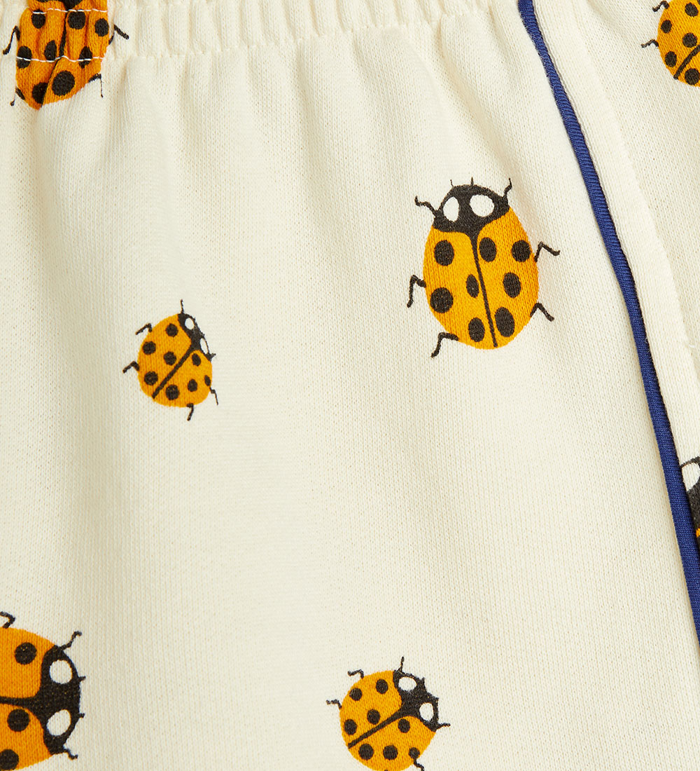 Mini Rodini Sweat Shorts - Ladybugs - Off White