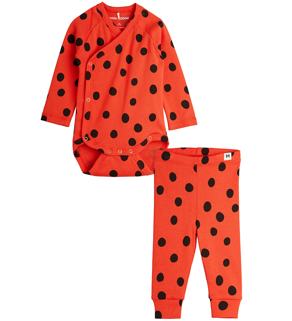 Mini Rodini Set - Dots - Red