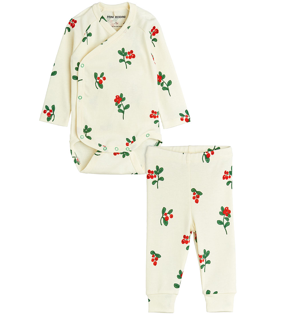 Mini Rodini Set - Lingonberries - Off White