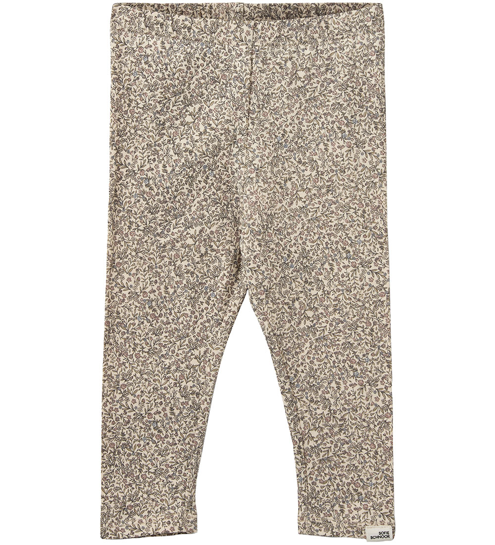 Sofie Schnoor Leggings - Nalinesb - Drapplitað M. Blóm