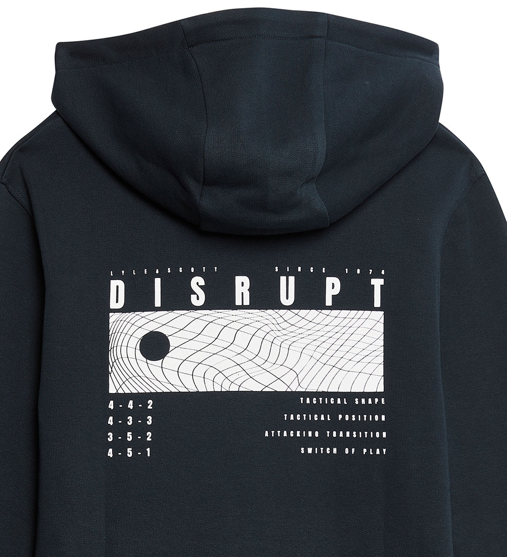 Lyle & Scott Hoodie - Dark Navy w. Print