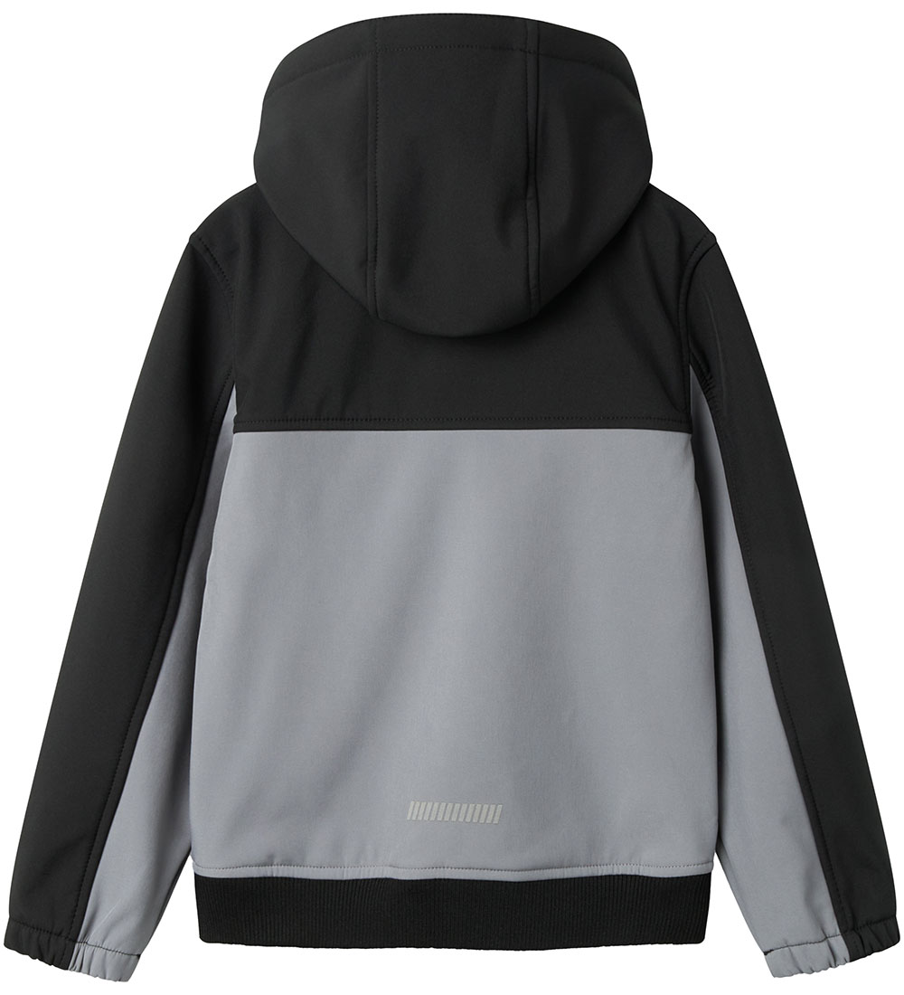 Name It Softshell Jacket w. Fleece - NkmAlfa08 - Mockingbird