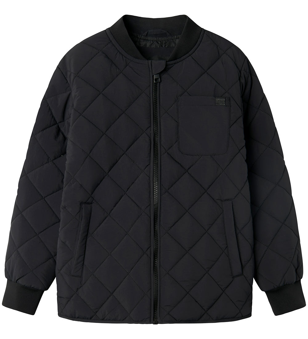 Name It Thermojacke - NkmMarlin - Quilt - Schwarz