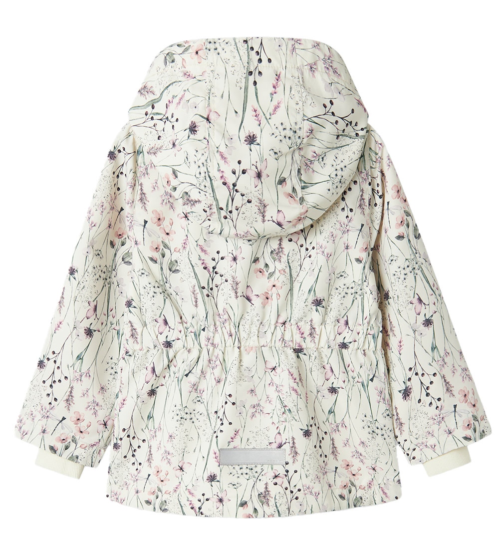 Name It Lightweight Jacket - NmfMaxi - Whisper White/Long Flower
