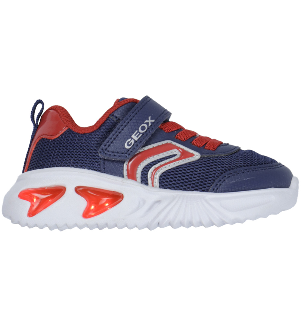 Chaussures Clignotantes Geox - J Assiste - Marine/Rouge