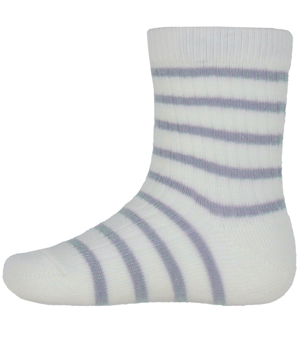 MP Socks - Bamboo - Kallie - Lavender Sky w. Stripes