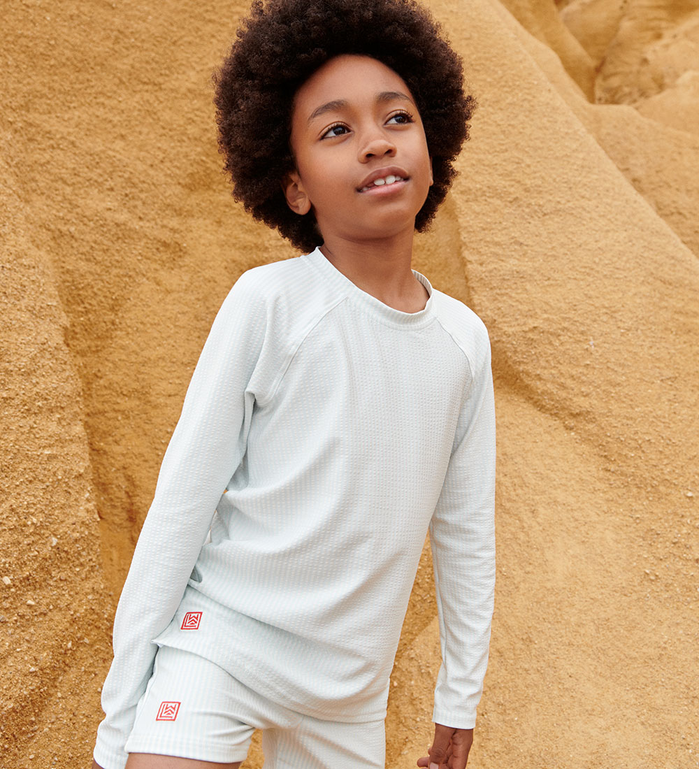 Liewood Swim Top - Noah - UV40+ - Y/D Stripe Pure Sky/Cream De