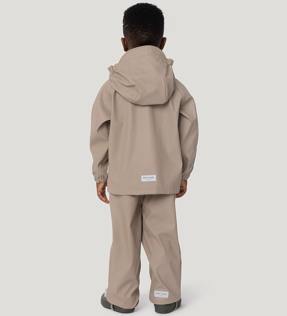 Mini A Ture Regenkleding - PU - MatReinar - Grey Brown