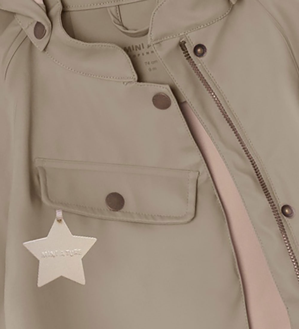 Mini A Ture Regenkleding m. Bretellen - PU - MatWainis - Grey Br