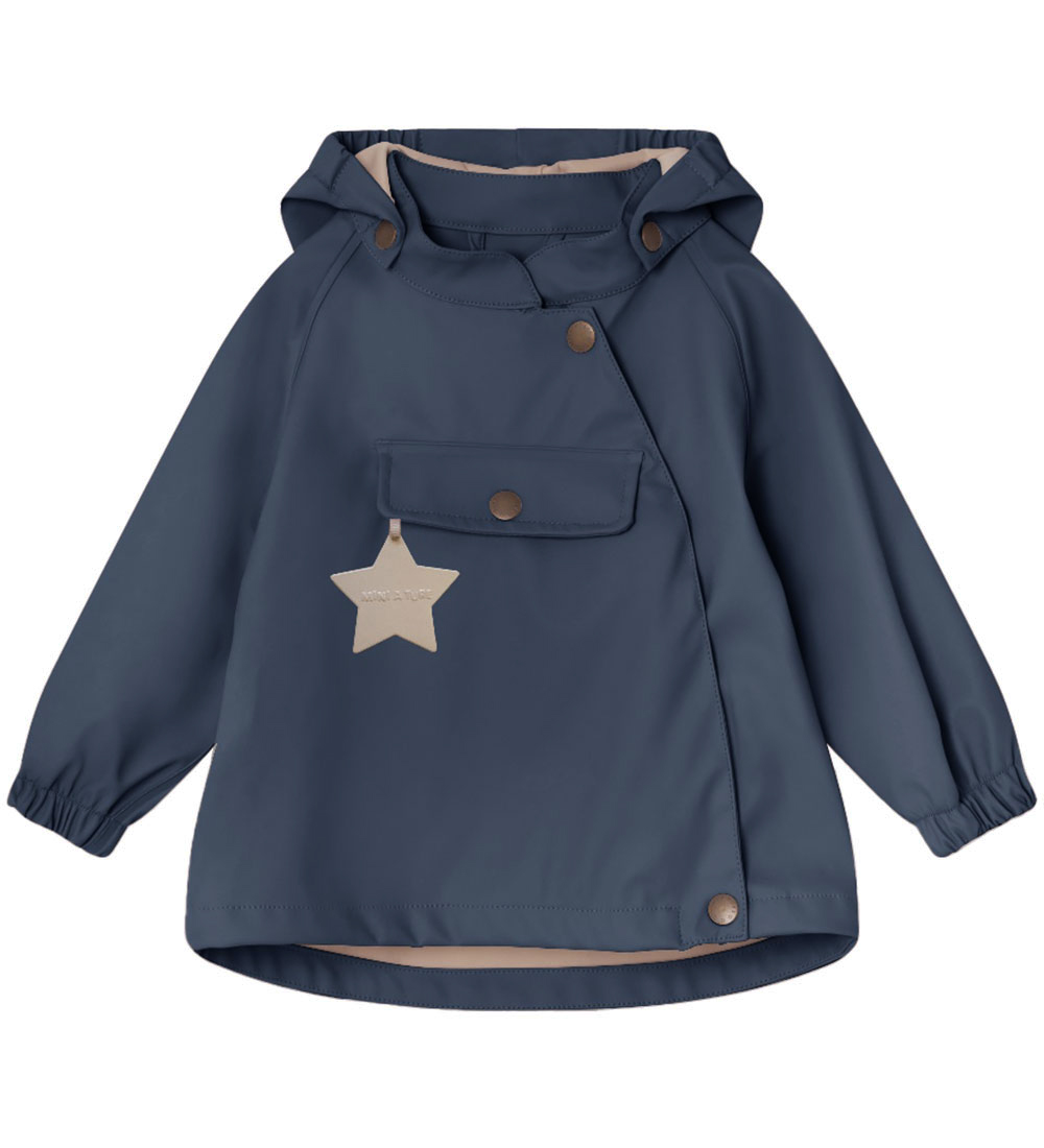 Mini A Ture Rainwear w. Suspenders - PU - MatWainis - Ombre Blue