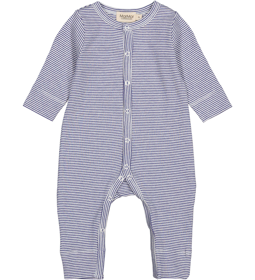 MarMar Jumpsuit - Rib - Modal - Rukana - Blue Stripe