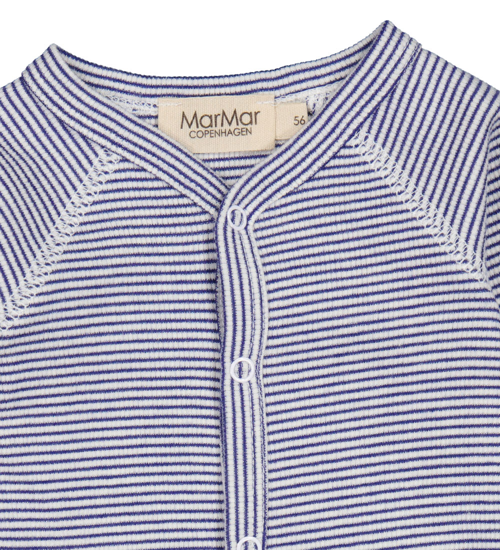 MarMar Bodysuit l/s - Rib - Modal - Bruno - Blue Stripe