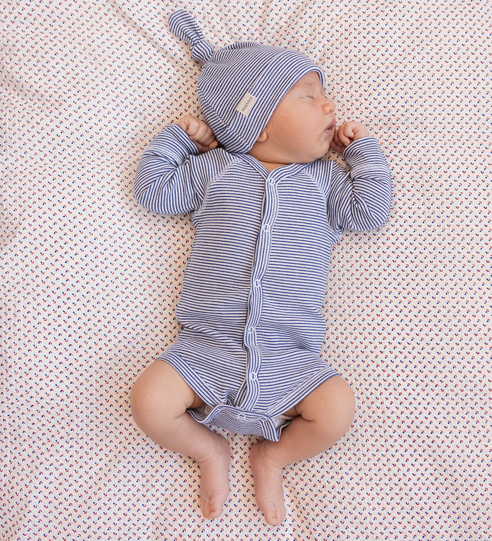 MarMar Bodysuit l/s - Rib - Modal - Bruno - Blue Stripe