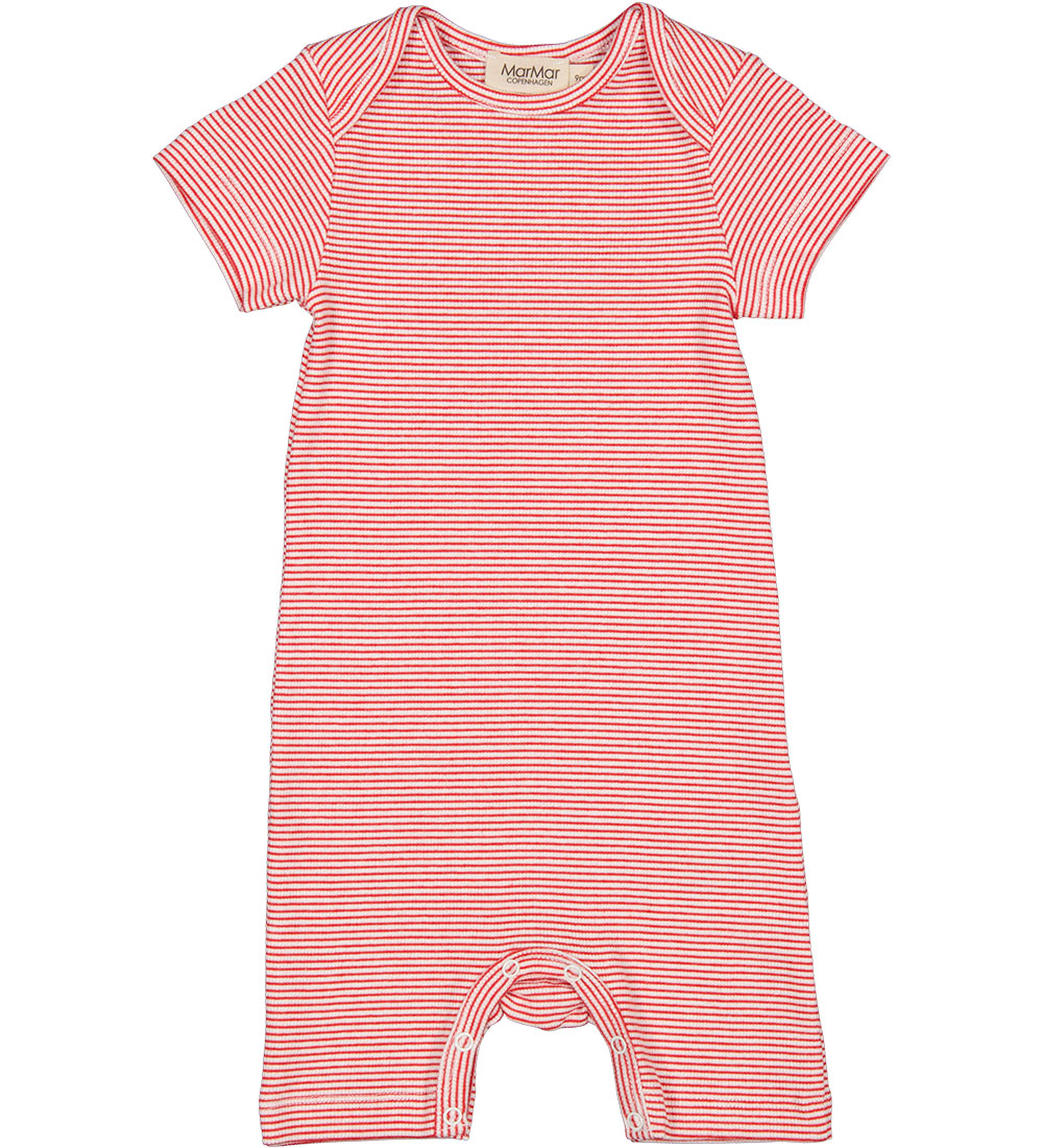 MarMar Summer Romper - Rib - Modal - Roxi - Red Stripe