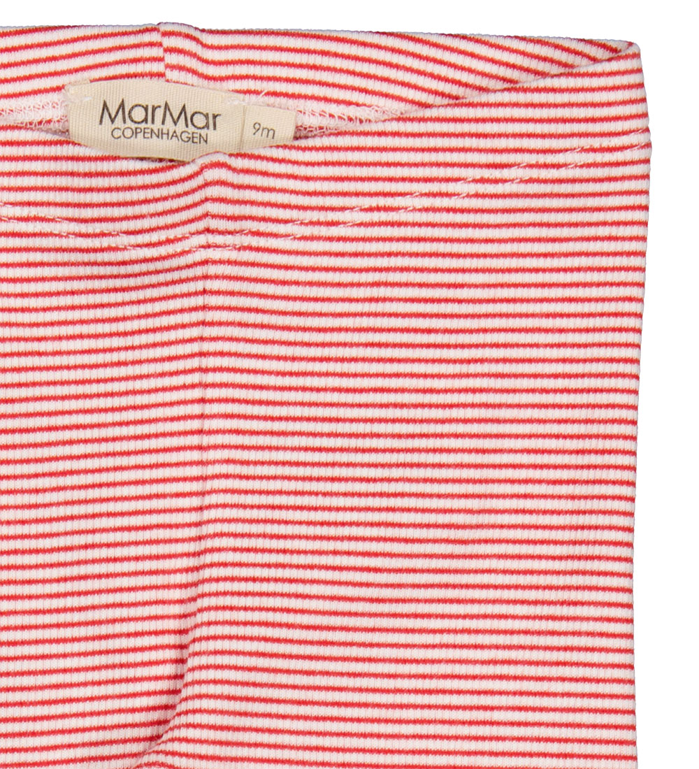 MarMar Leggings - Rib - Modal - Red Stripe