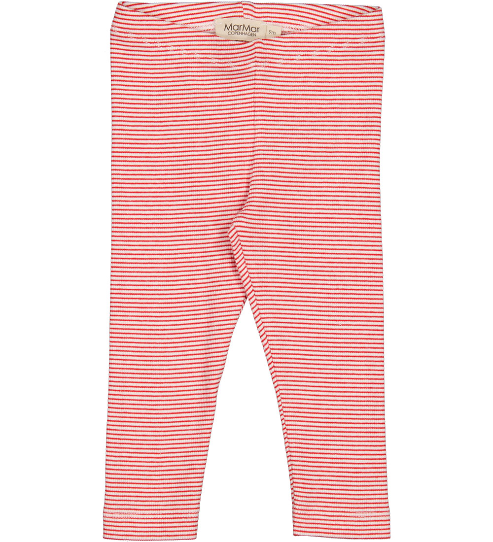 MarMar Leggings - Rib - Modal - Red Stripe