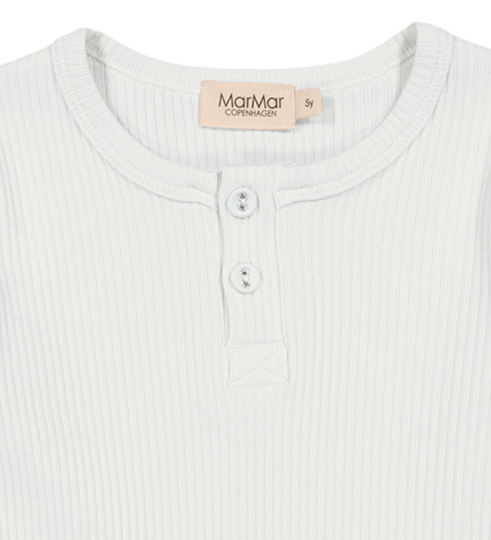 MarMar Blouse - Rib - Modal - Mint Chalk