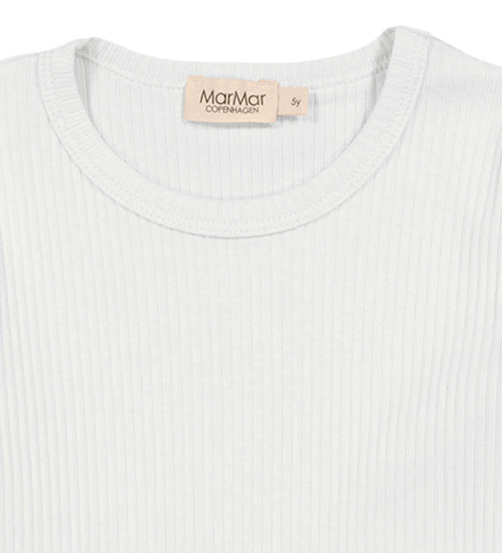 MarMar Blouse - Rib - Modal - Plain - Mint Chalk