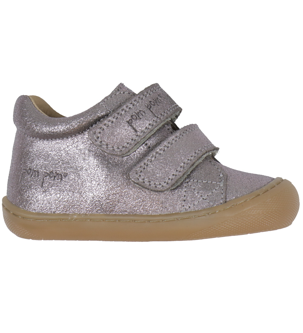 Pom Pom Prewalker - First Sport Velcro - Dark Rose Glitter