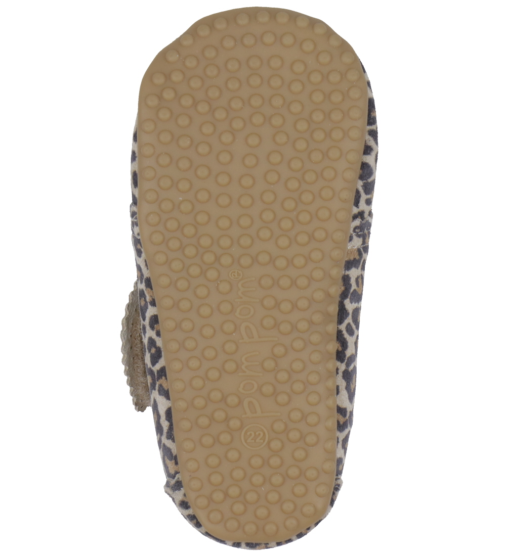 Chaussures en cuir à semelle souple Pom Pom - Débutants Velcro C