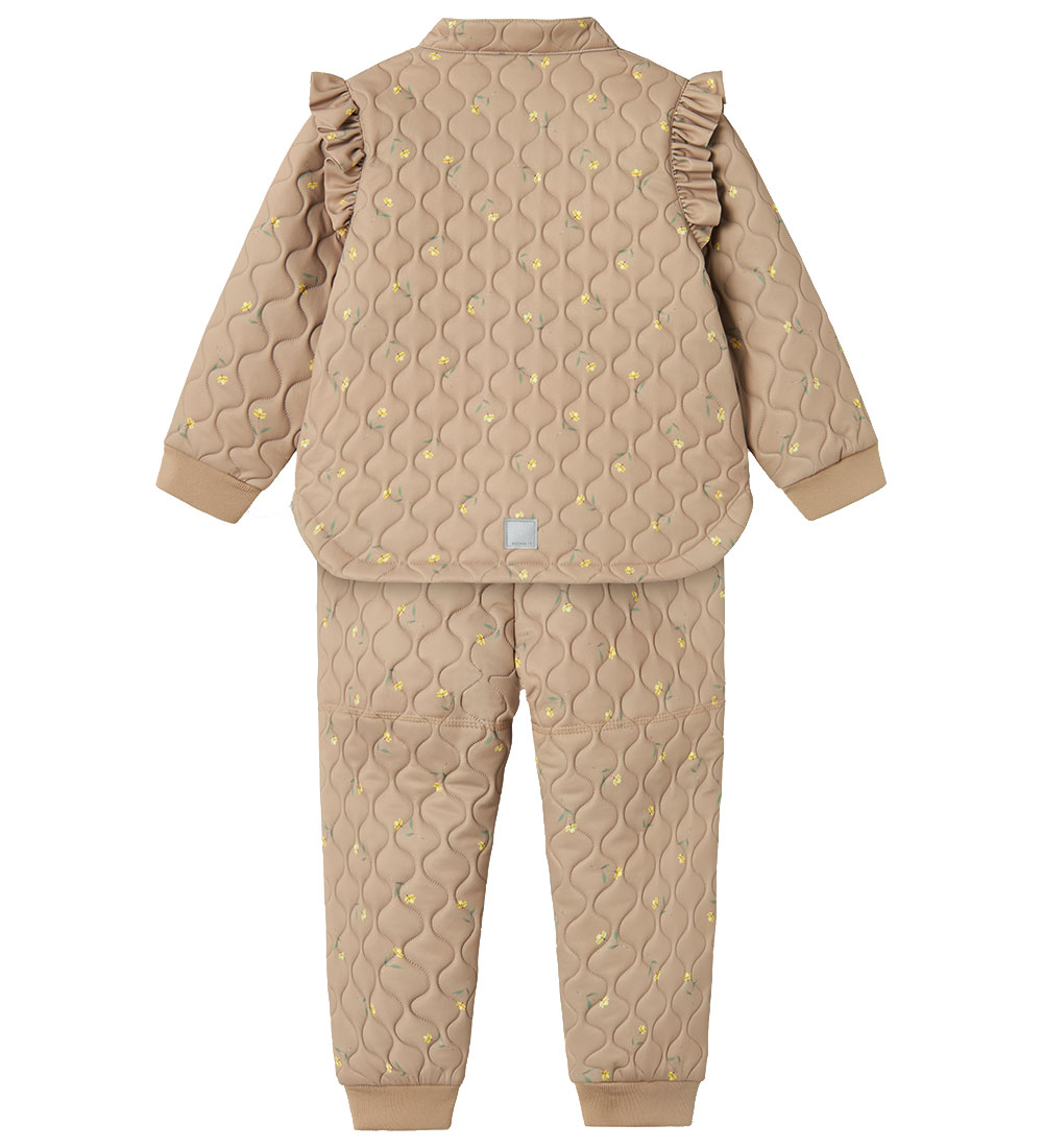 Name It Thermo Set - NmfMoon - Quilt - Light Taupe/Flower