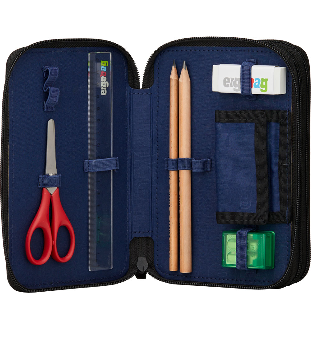 Ergobag Pencil Case w. Contents - Maxi - TaekBeardo