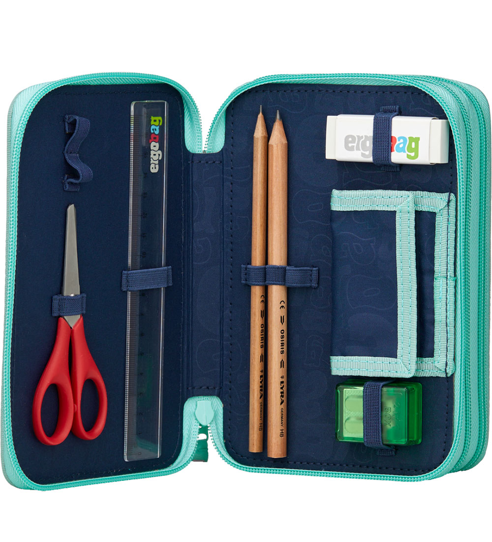 Ergobag Pencil Case w. Contents - Maxi - Magic BubbleBear