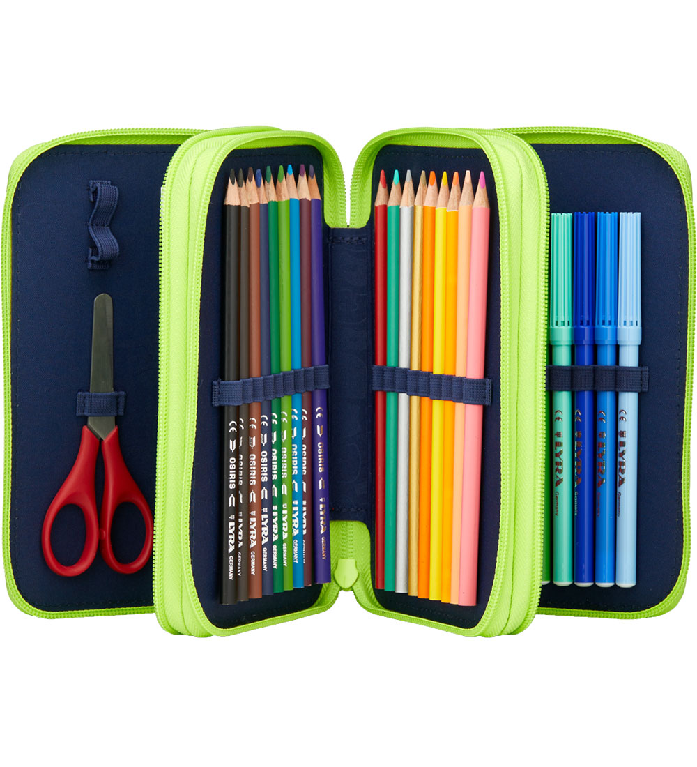 Ergobag Pencil Case w. Contents - Maxi - CyBear Race