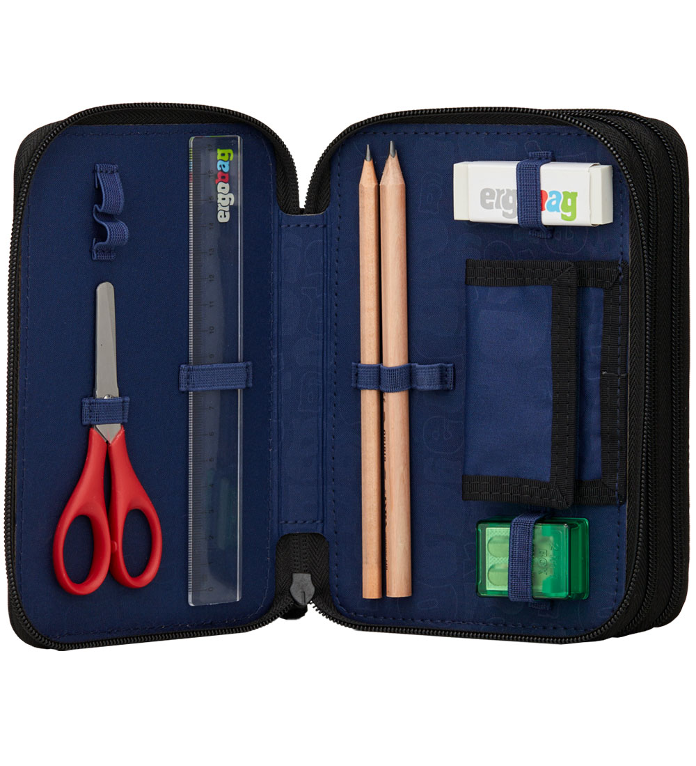 Ergobag Pencil Case w. Contents - Maxi Super - ReflectBear