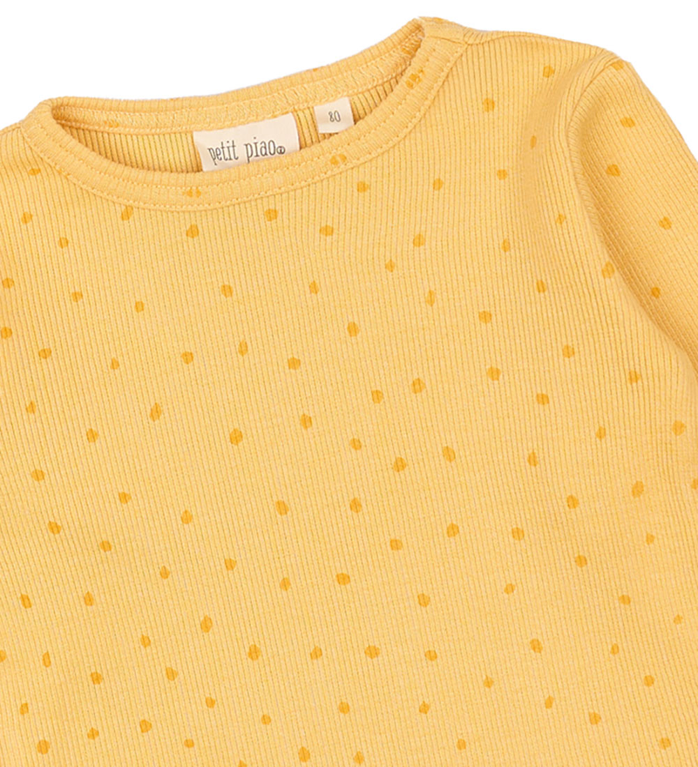 Petit Piao Tröja - Rib - Modal - Yellow Sön