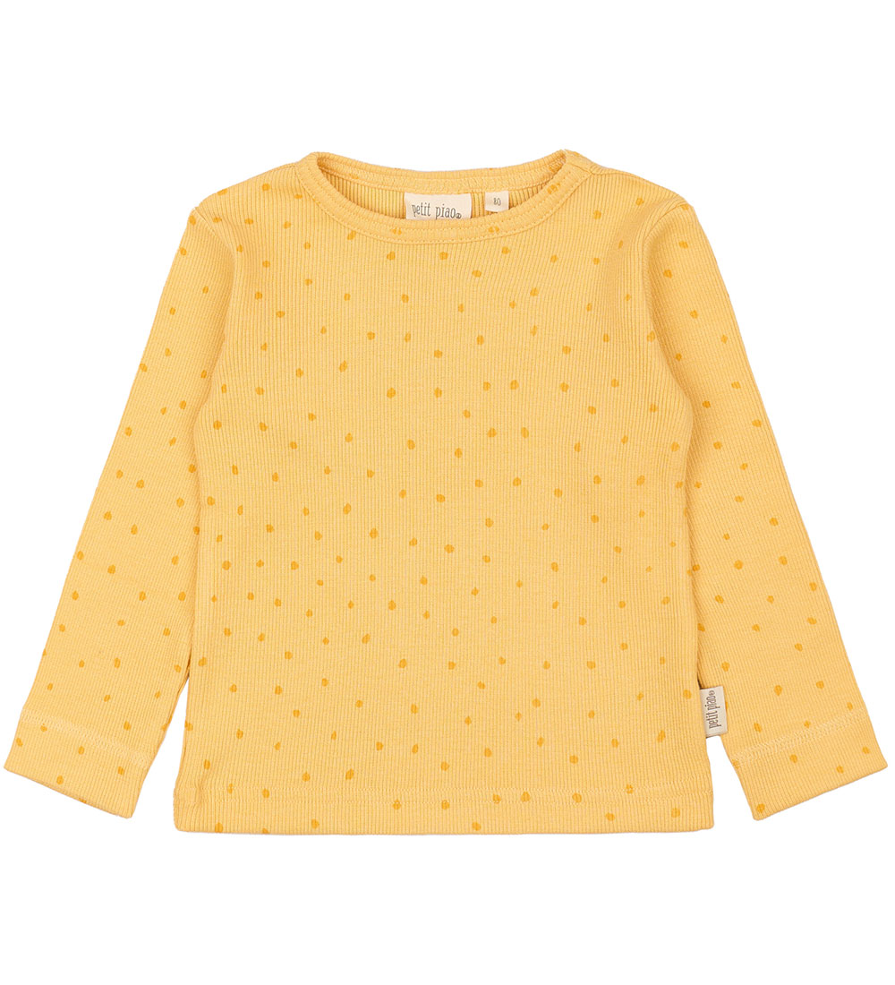 Petit Piao Tröja - Rib - Modal - Yellow Sön