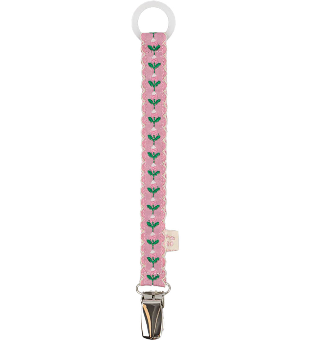 Konges Sløjd Pacifier Clip - Vintage - Pink Bloom