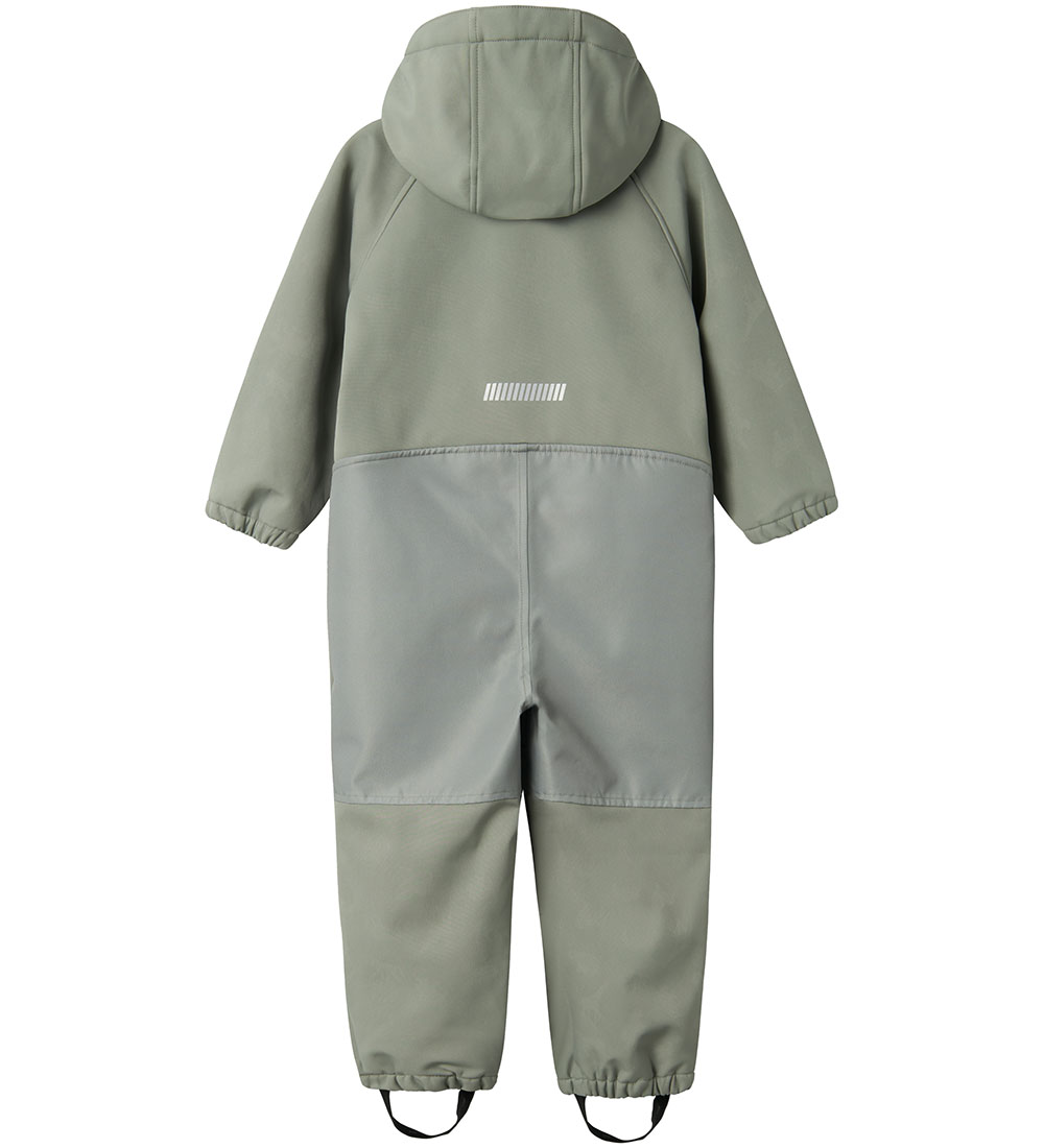 Name It Softshell Dress m. Fleece - NmmAlfa08 - Shadow m. Magisk