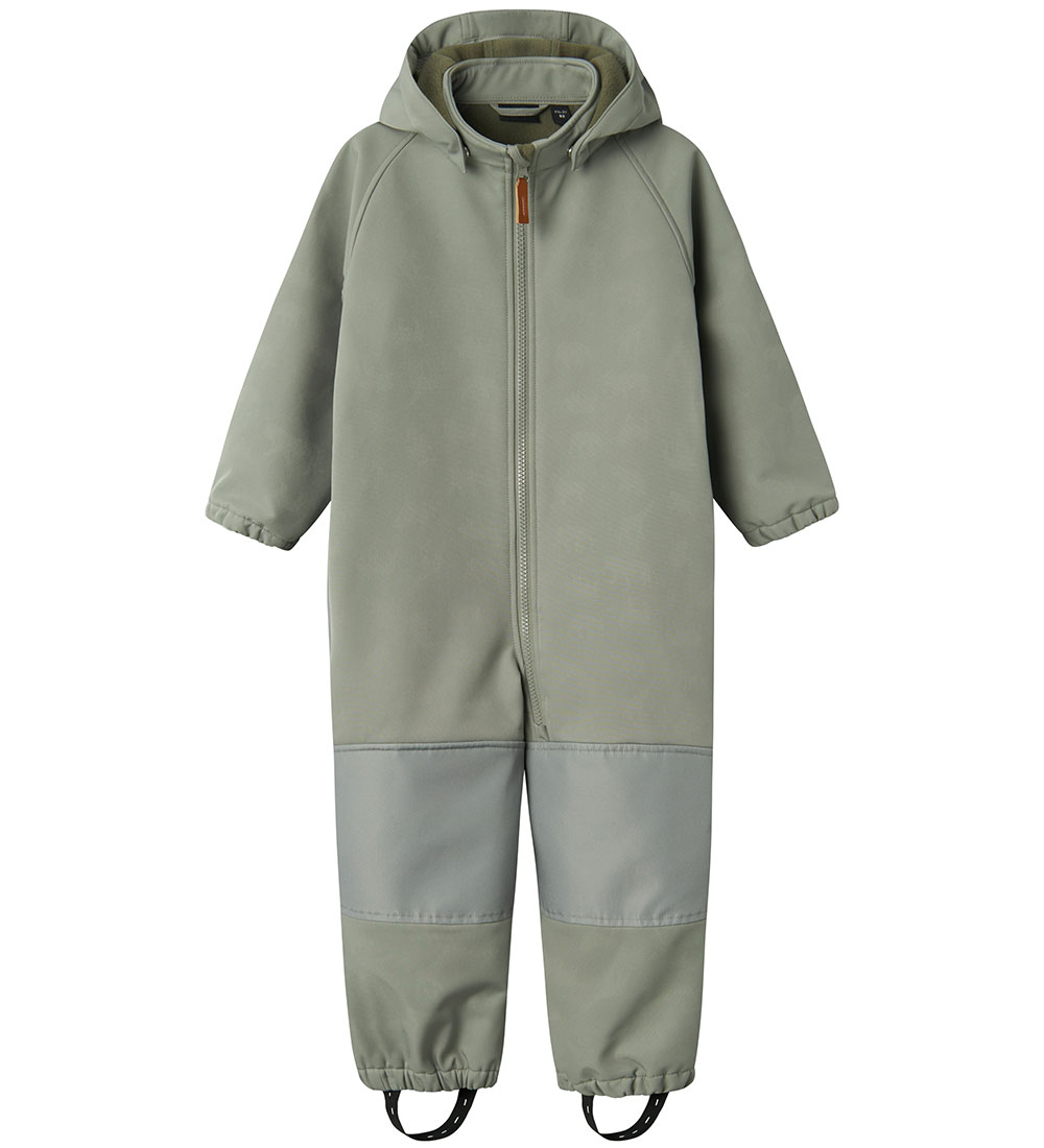 Name It Softshell Dress m. Fleece - NmmAlfa08 - Shadow m. Magisk