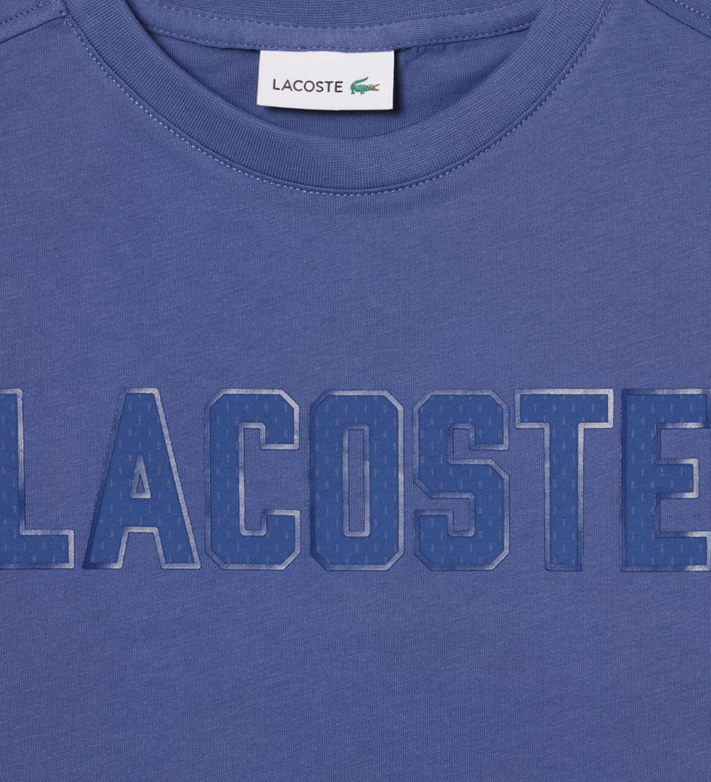 Lacoste T-shirt - Blue Purple w. Logo