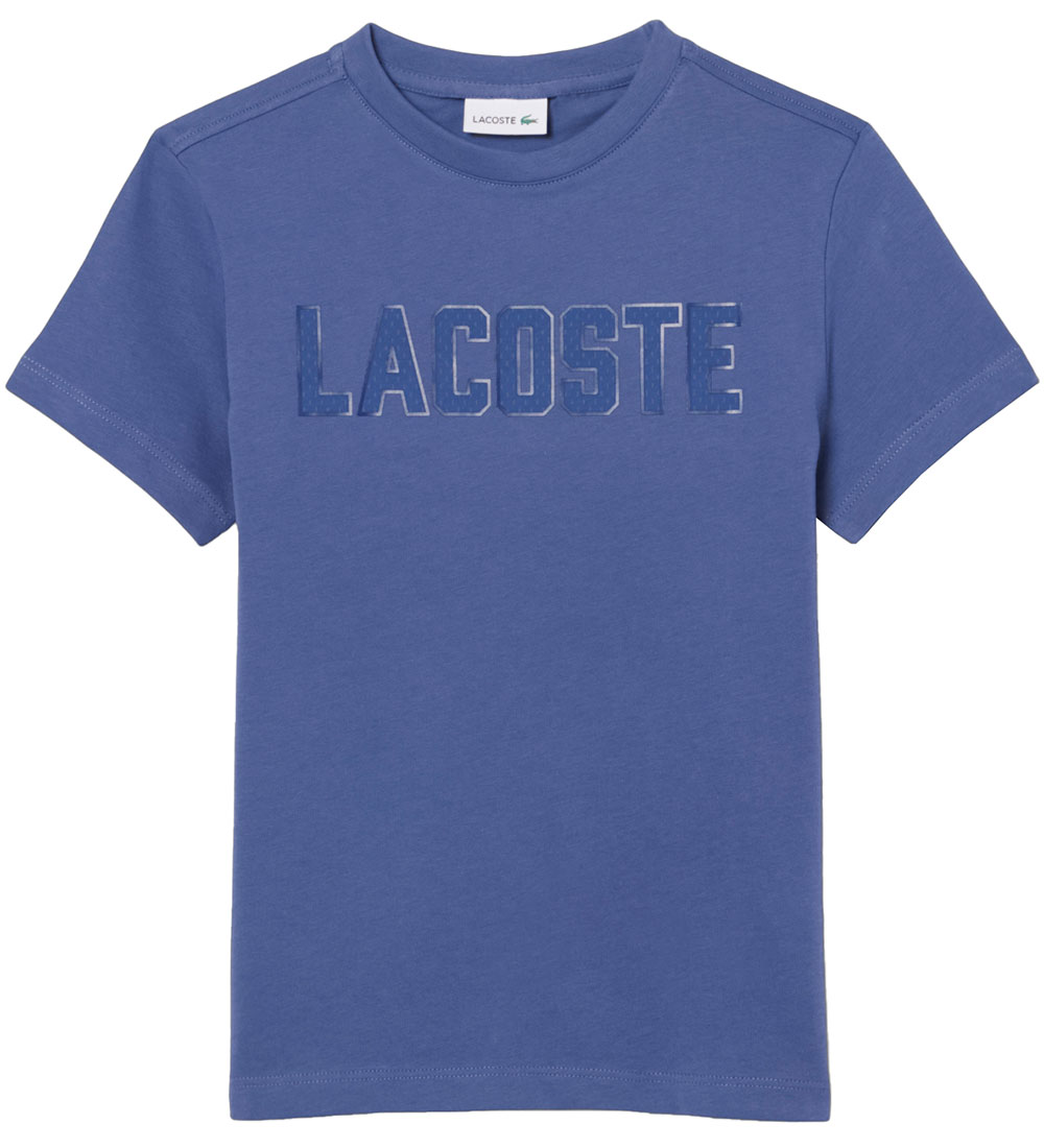 Lacoste T-shirt - Blue Purple w. Logo