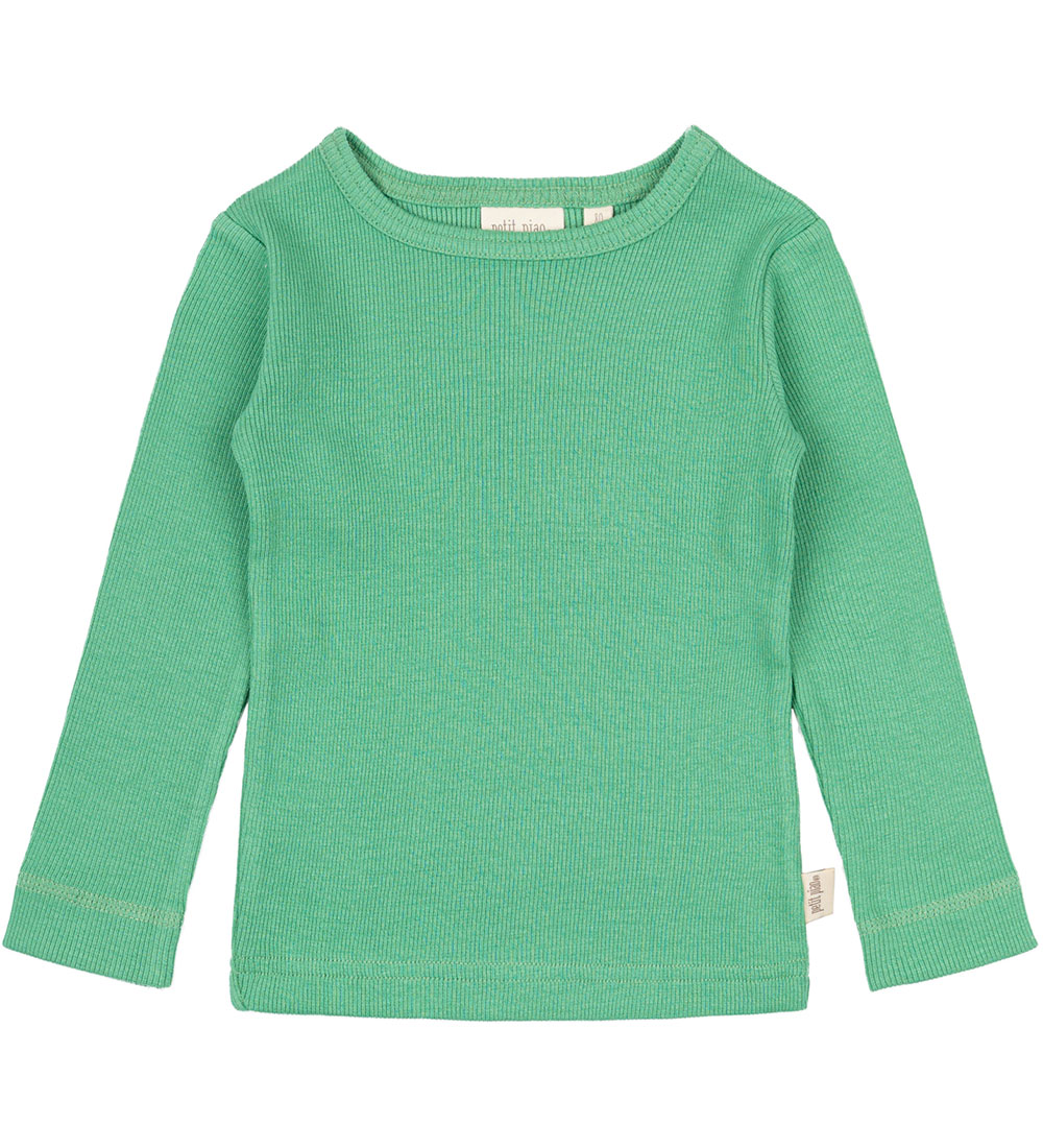 Petit Piao Blouse - Rib - Modal - Green Spruce