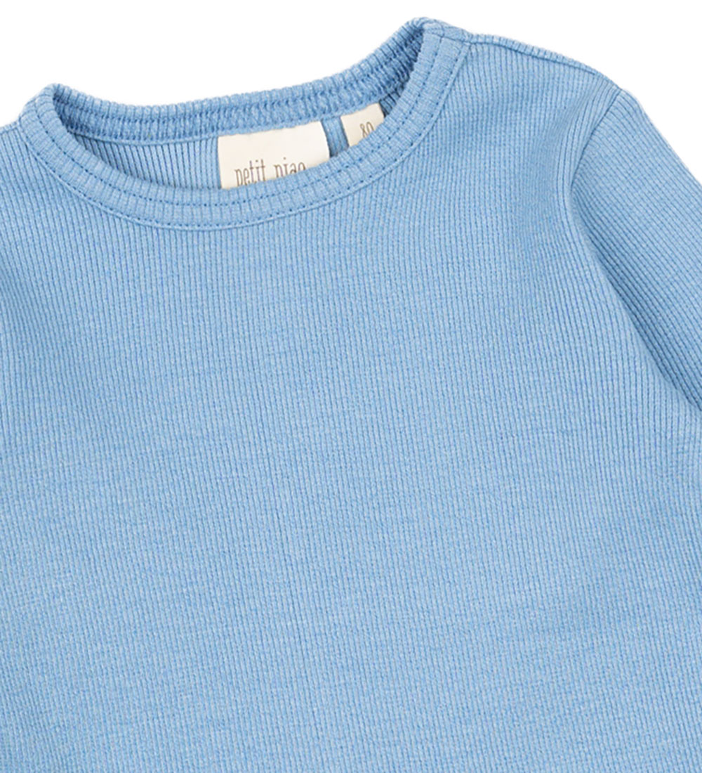 Petit Piao Blouse - Rib - Modal - Allure Blue