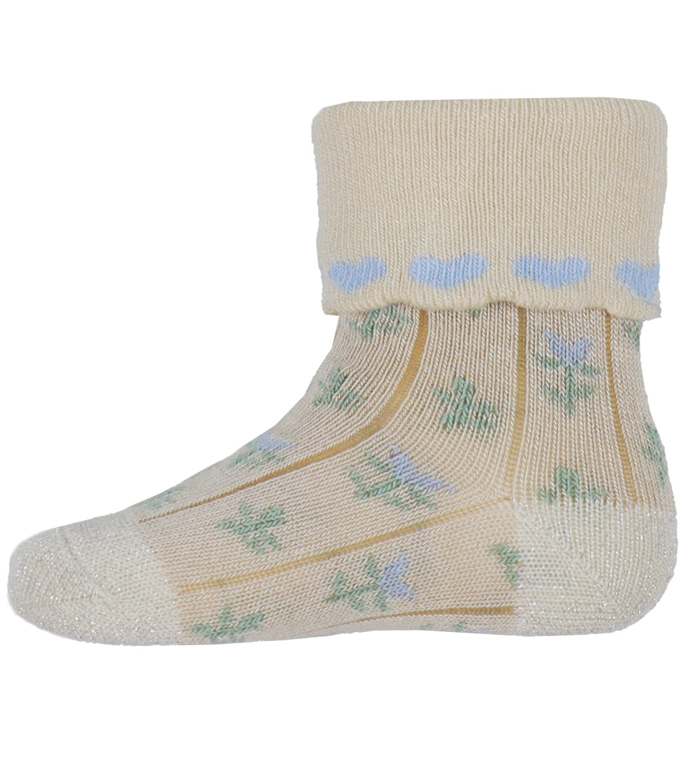 Chaussettes MP - Bambou - Nova - Ecru/Bleu Clair
