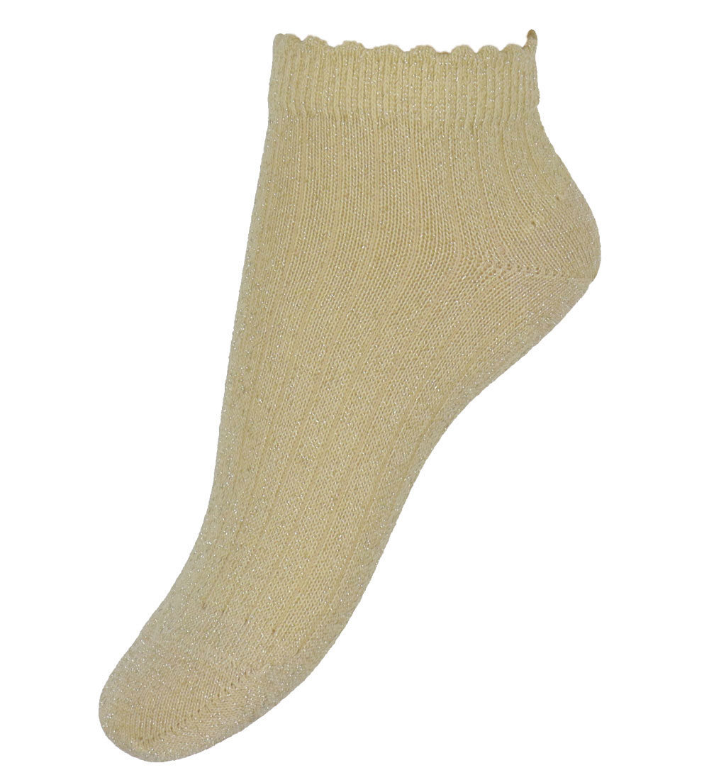 MP Ankle Socks - 3-Pack - Petra - Gold/Purple/Pink w. Glitter