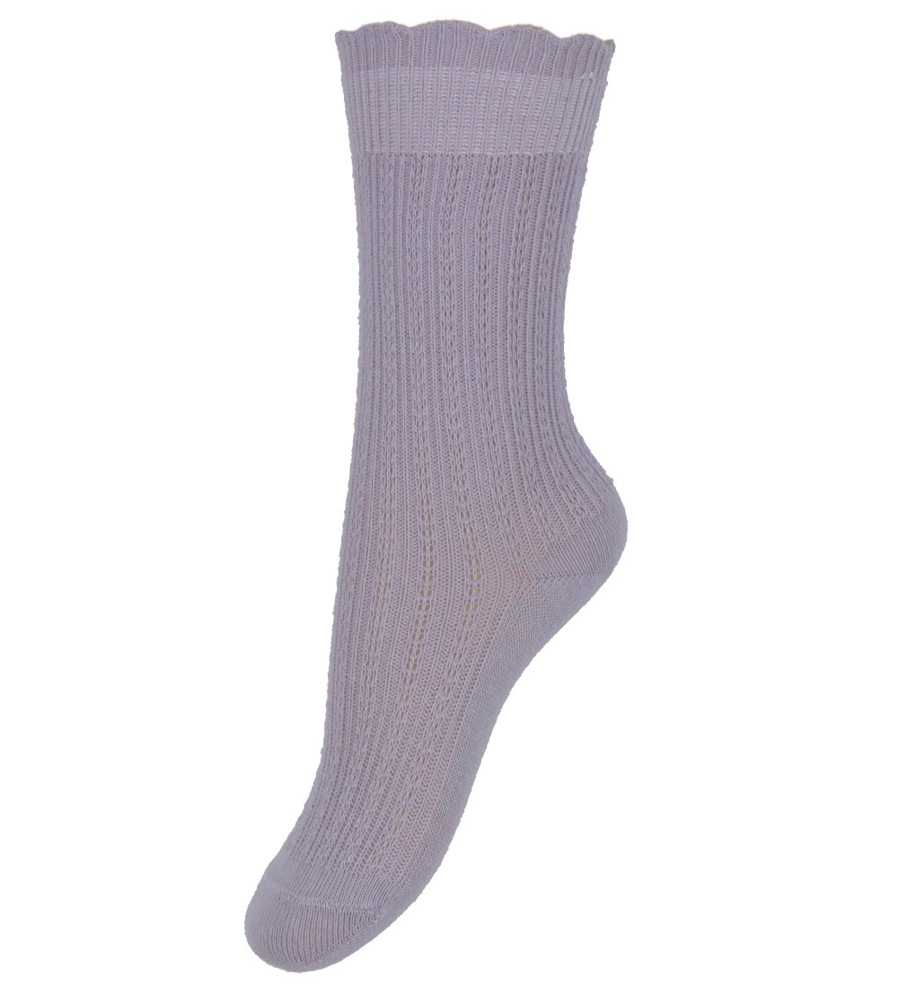Chaussettes MP - Inger - Lavender Sky av. Pointelle