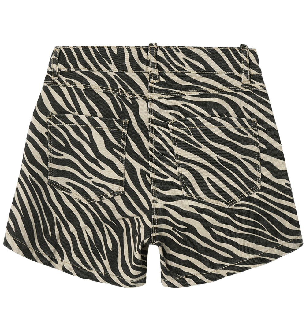 Name It Denimshorts - NfkZebra - Cement/Black Zebra