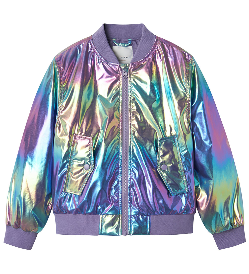 Name It Bomber Jacket - NkfMolina - Amethyst Orchid