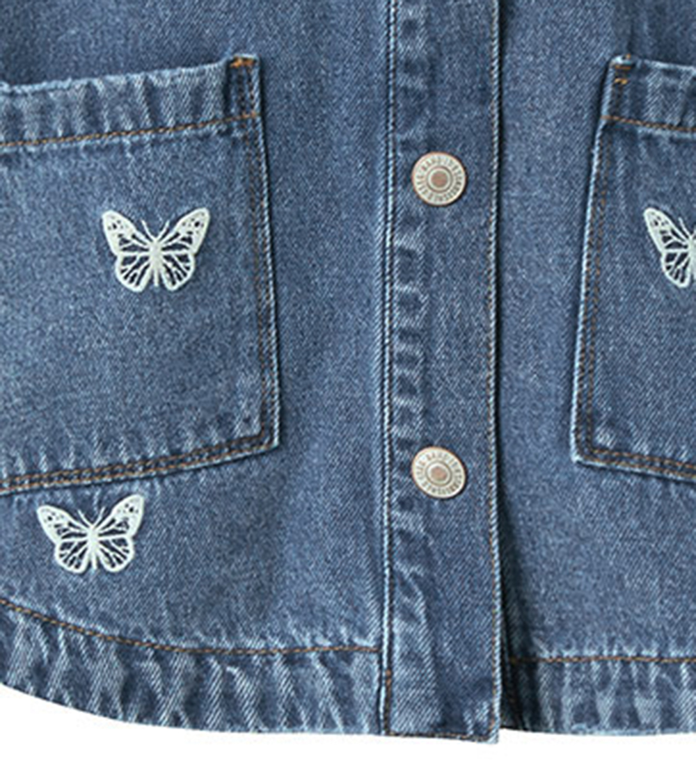 Name It Farkkutakki - NkfMandy - Medium+ Blue Denim/Kirjonta, mu