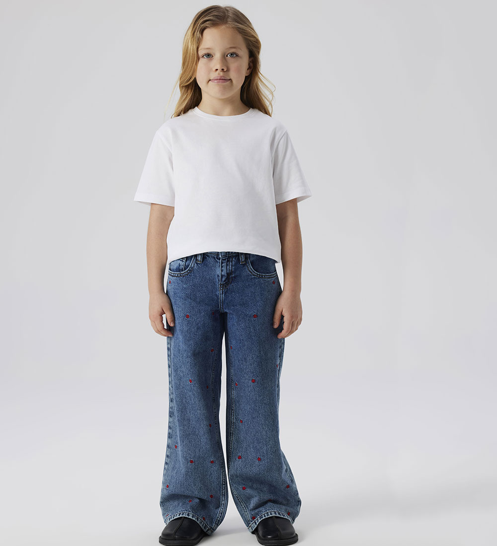 Name It Jeans - Wide - NkfBella - Medium+ Blue Denim/Heart
