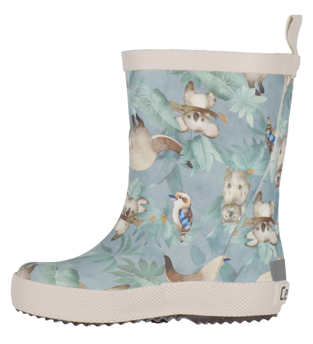 CeLaVi Rubber Boots - Blue Heaven w. Print