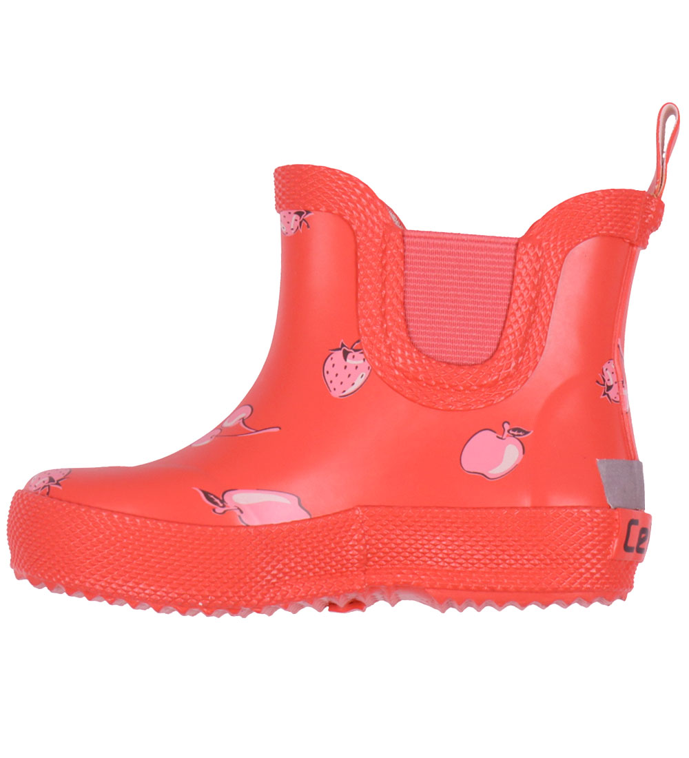 CeLaVi Rubber Boots - Short - Cayenne w. Fruit